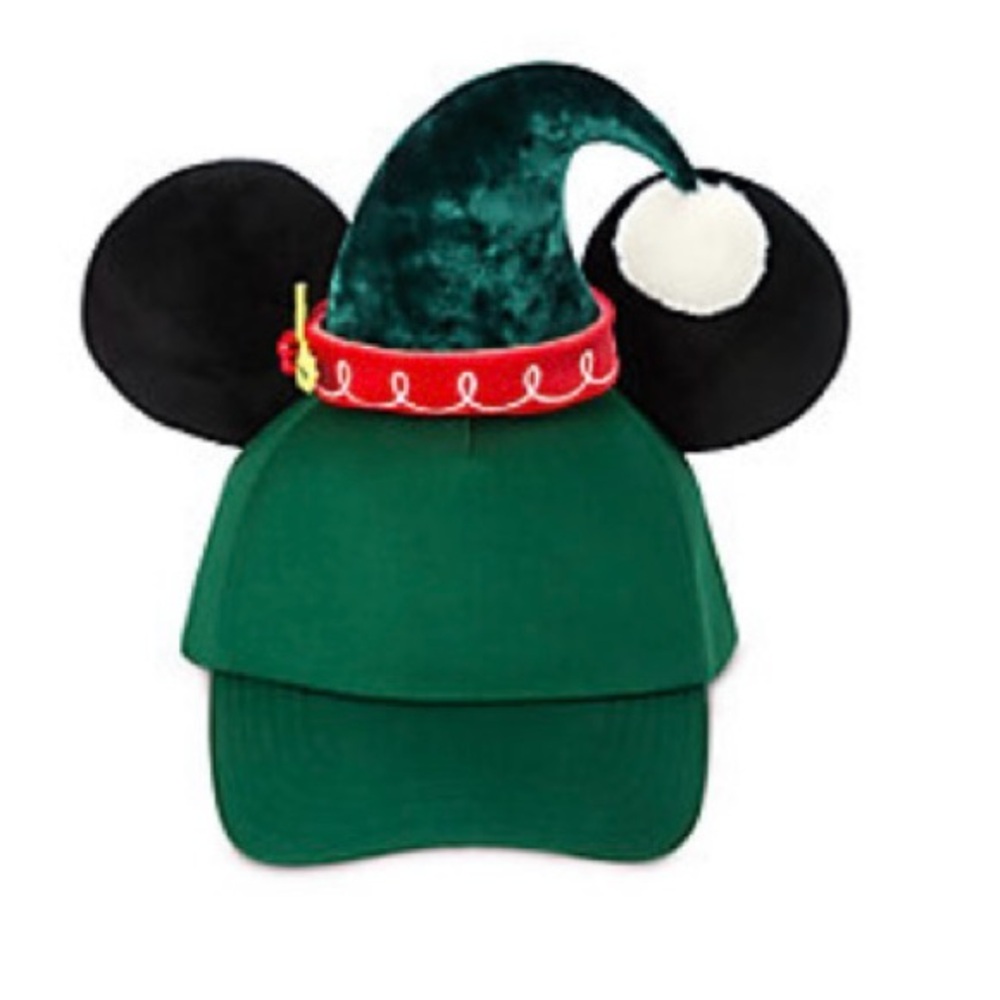 Green Holiday Hat with Black Ears